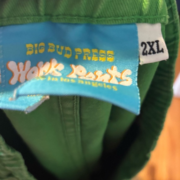 Big Bud Press Green Work Pants; 2X - Picture 5 of 8